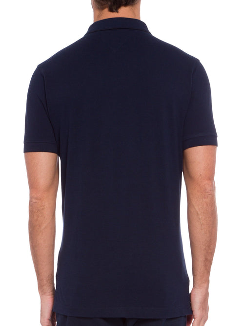 Camisa Gola Polo Tommy Hilfiger Masculina Coupe Sur Ivy - Azul Marinho filler