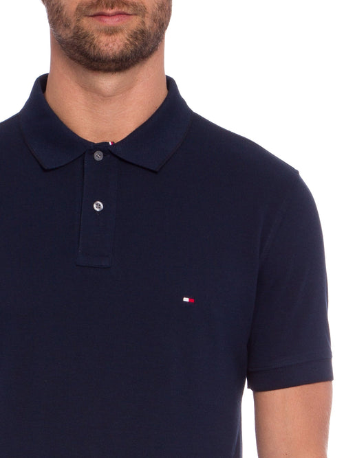 Camisa Gola Polo Tommy Hilfiger Masculina Coupe Sur Ivy - Azul Marinho filler