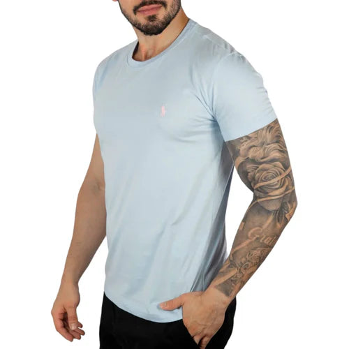 Camiseta Polo Ralph Lauren Básica - Azul Clara