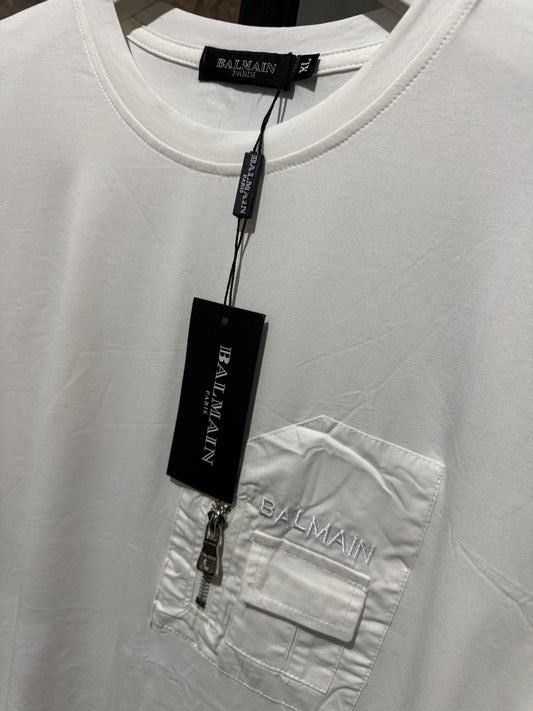 Camisa Balmain bolso frontal