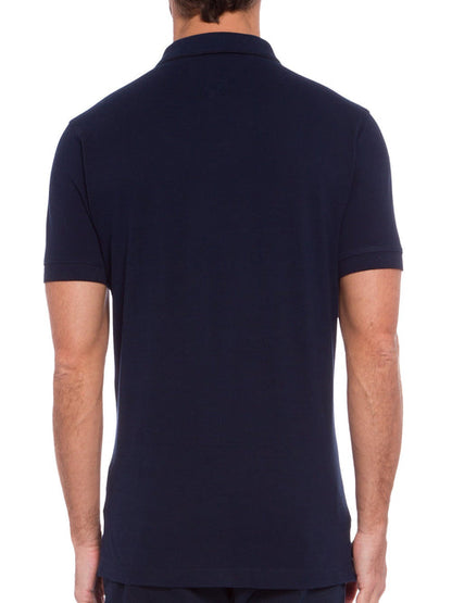Camisa Gola Polo Tommy Hilfiger Masculina Coupe Sur Ivy - Azul Marinho filler