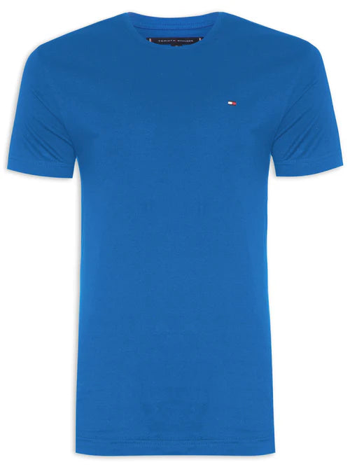 Camiseta Tommy Hilfiger Básica - Azul